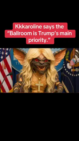 With Americans barely able to feed their families and survive it’s infuriating to know that the President’s main priority is building his stupid ballroom. #republicans #democrats #ballroom #PoliticsToday #karolineleavitt 