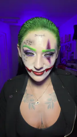 Joker💚💜 #halloweenlook #halloween #look #joker #fyp 