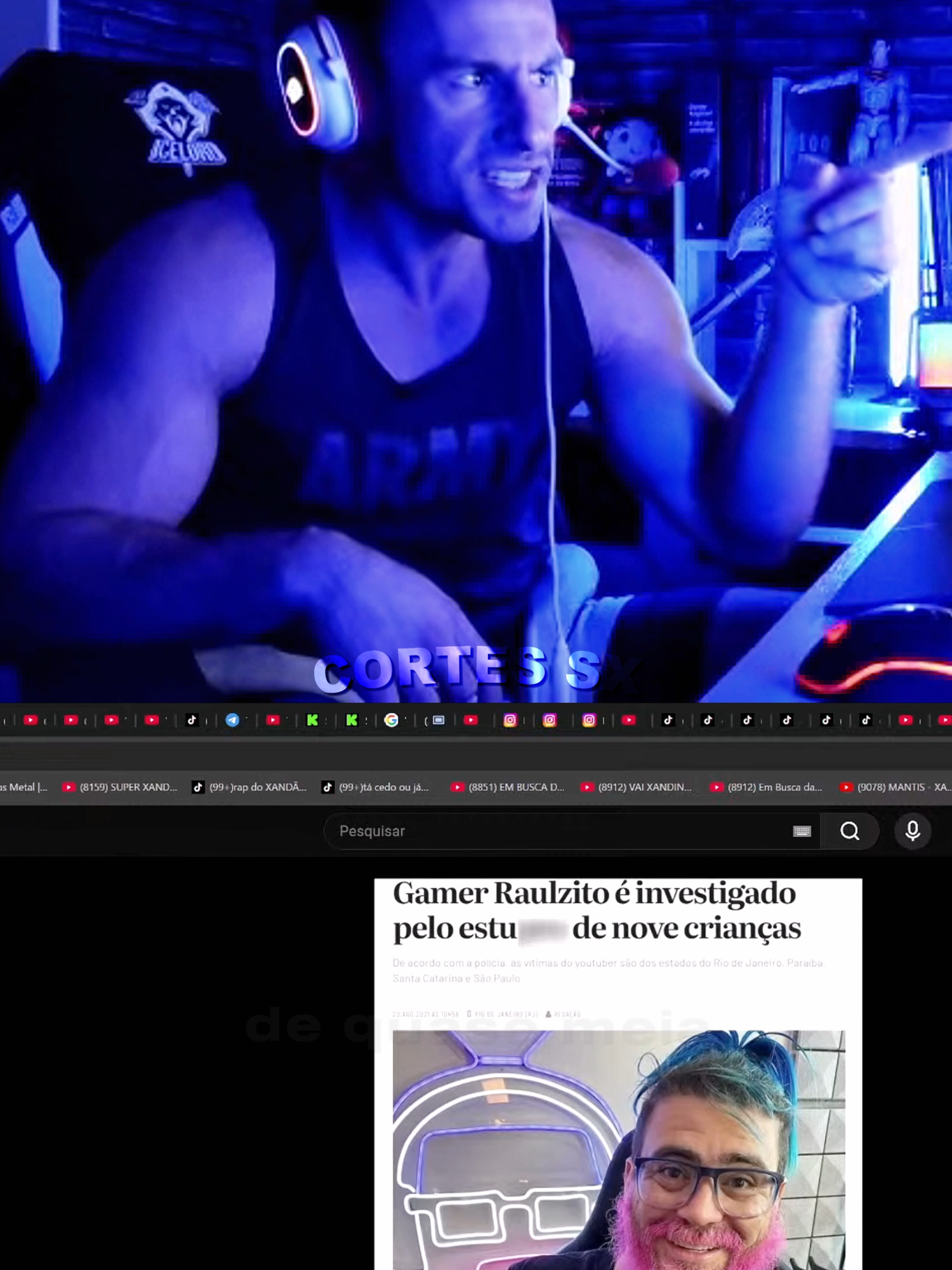 Xandão comenta sobre o caso do Capitão Hunter #superxandao #xandao #ultimoheroidaterra #xandaoforever #xandaogod #corte #preso