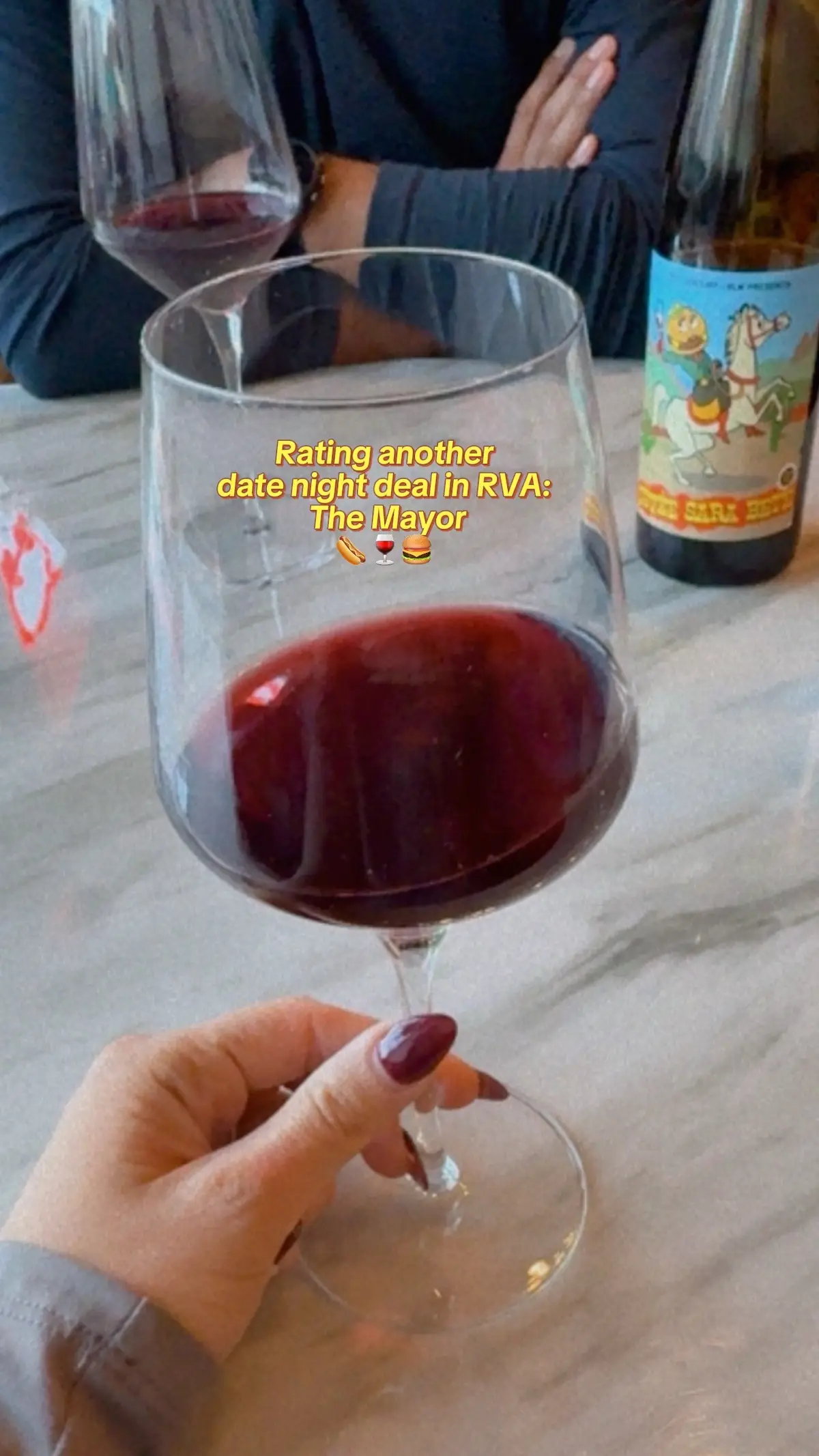 and there’s an anti-ICE letter in the front window 🙂‍↕️🤝 Where else are the good date night deals in RVA??