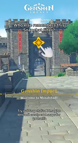 This Snapchat filter was so awesome fr! #genshin #GenshinImpact #genshinfyp #mondstadt #SnapchatImagineAI @snapchat 