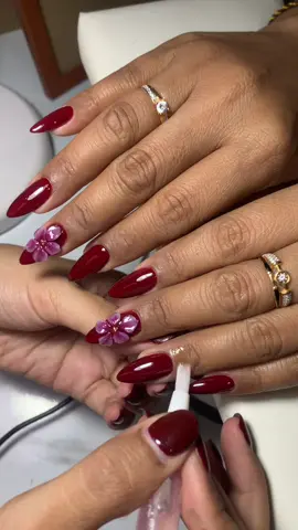 #fyp #nailartblitar #maroonnails 