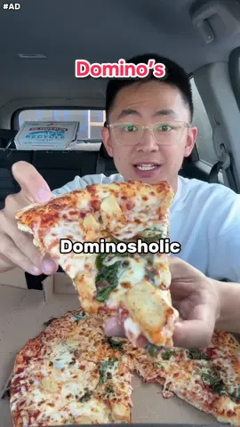 @Domino’s is life 🍕 #ad #dominoscreatorcollective #pizza #mukbang #eating 