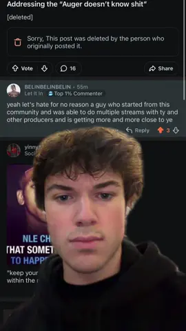 #greenscreen Auger info drama rant
