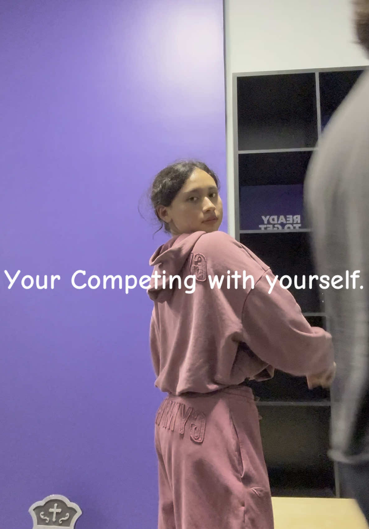 The only competition is yourself.  @Gymshark Fit: power washed joggers & oversized hoodie ( both XS (I’m 4’11) in reset pink.  • • • • • • • • • #fyp #GymTok #gymmotivation #winterarc #gymfyp #gymshark #blessed #lovinglife #loveyourself #gymgirls #anytimefitness #glutesworkout #glutes #trending 