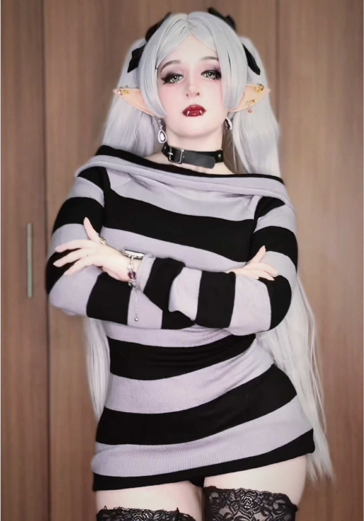 🖤 Goth Frieren🖤 #frieren #Cosplay #gothfrieren #frierencosplay #pomni 