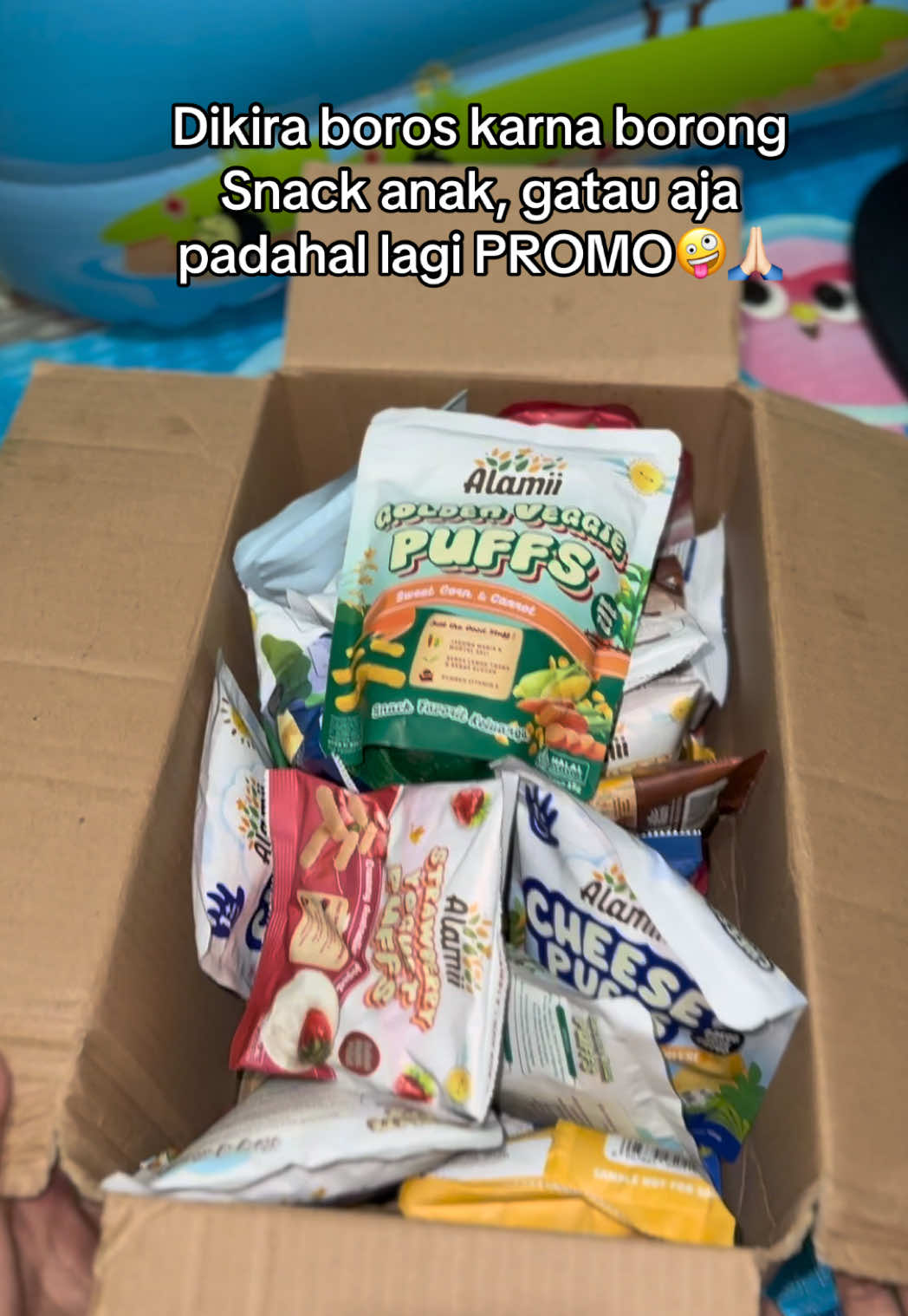 Kalo beli disini lebih hemat, kenapa nggak?🤪 💸Jadi bisa nyetok cemilan anak👶🏻 #alamiifood 