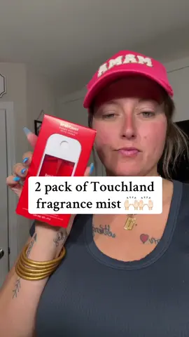 Highly recommend getting these two scents!! They smell so good together!! #touchland #fragrance #smellsgood #fyp 