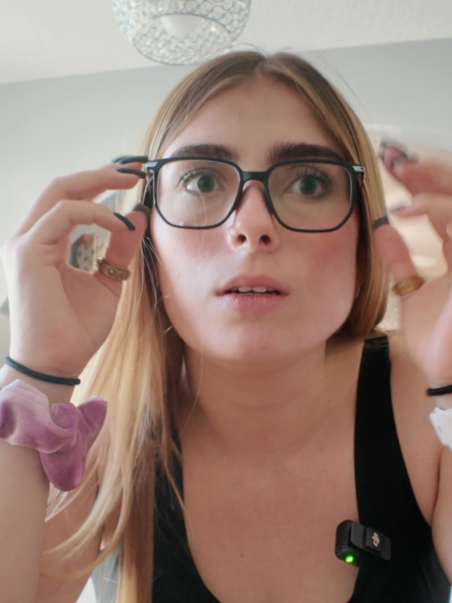 help i can't see out of my new glasses... #screamingintomypillow #screaming #newglasses #glasses #vision