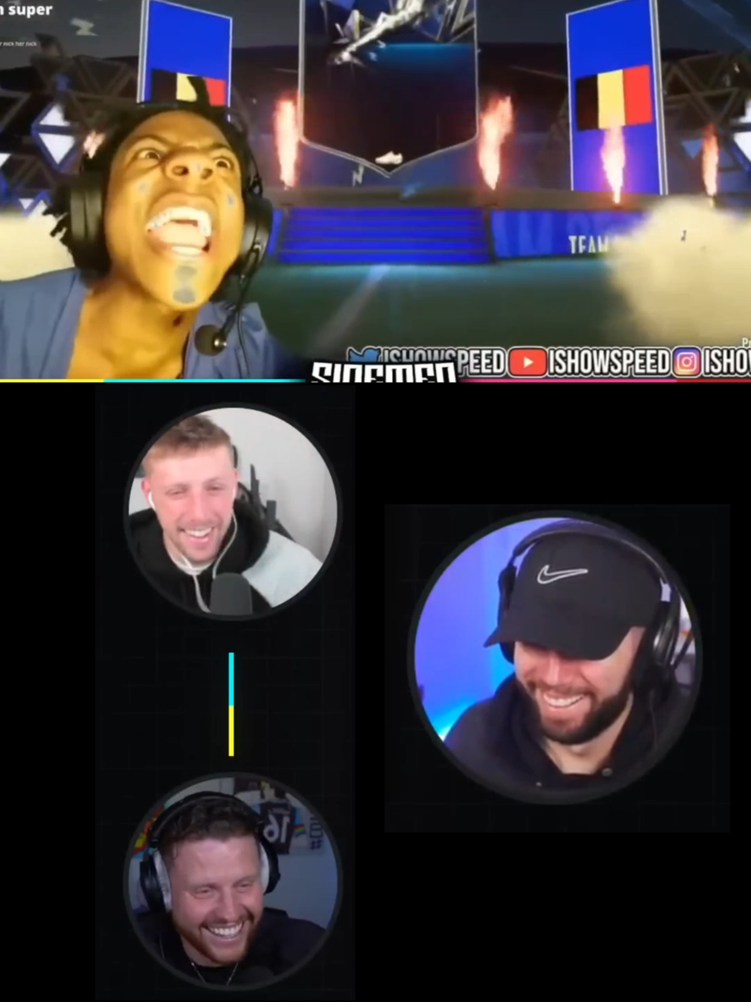 Sidemen react to speed fifa pack opening ☠️ #sidemen #ishowspeed #fyp #w2s
