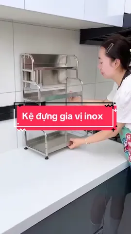 Kệ đựng gia vị inox #kedunggiavinhabep #kedunggiavitrongnhabep #dogiadungtienich #xuhuong2025 