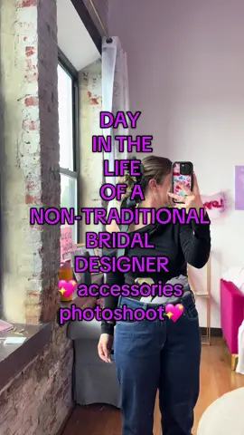 A busy day in the life of a non-traditional bridal designer #accessories #hairaccessories #bridalaccessories #fashiondesigner #bridaldesigner #dayinthelife #ecommerce #photoshoot #SmallBusiness 
