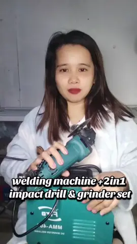 #makita#3in1mma 400 portable IGBT DC inverter welding machine +2in1 impact drill and grinder set