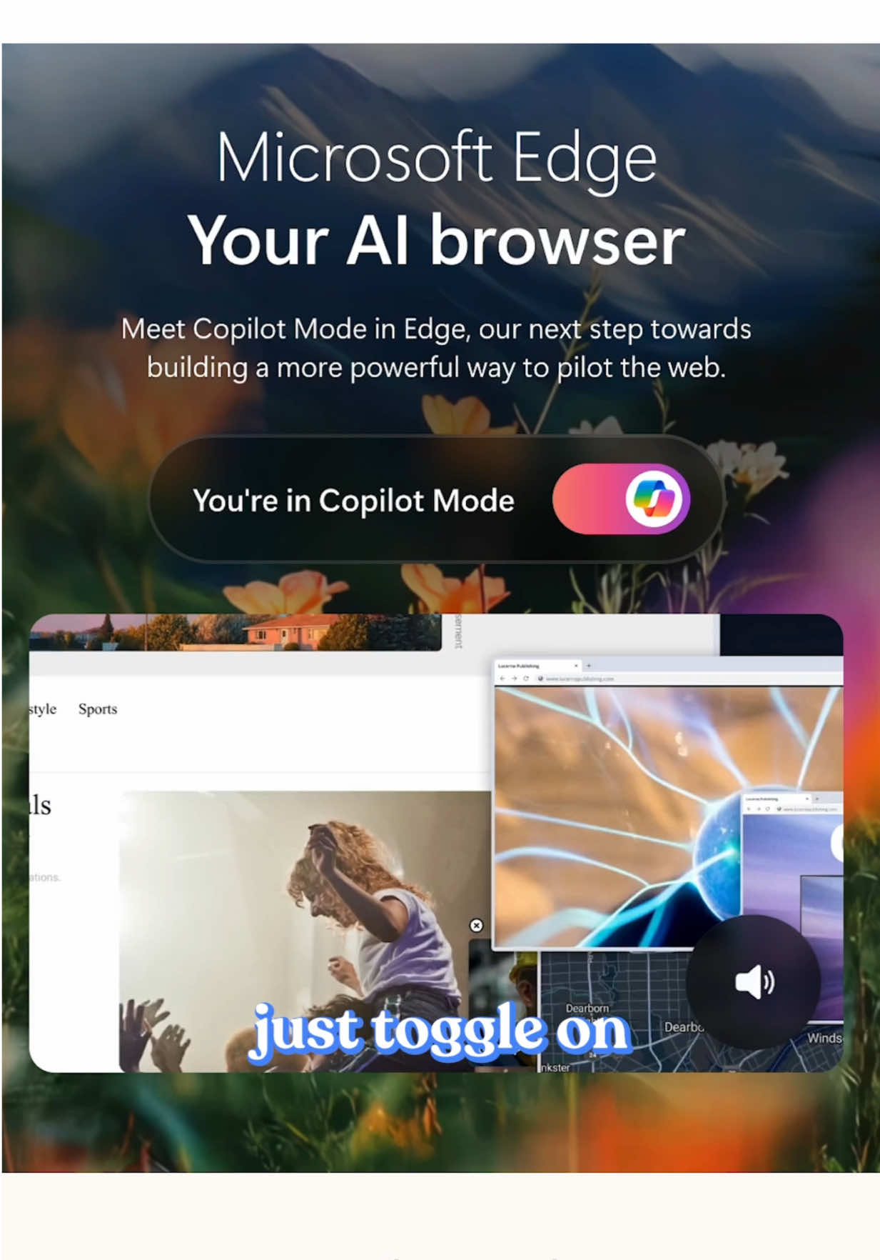 Copilot Mode in @Microsoft Edge doesn’t just open tabs or summarize pages…  it learns how you browse. To try it, toggle on Copilot Mode in Microsoft Edge (desktop only) and sign in with your Microsoft account. #MicrosoftEdgePartner 