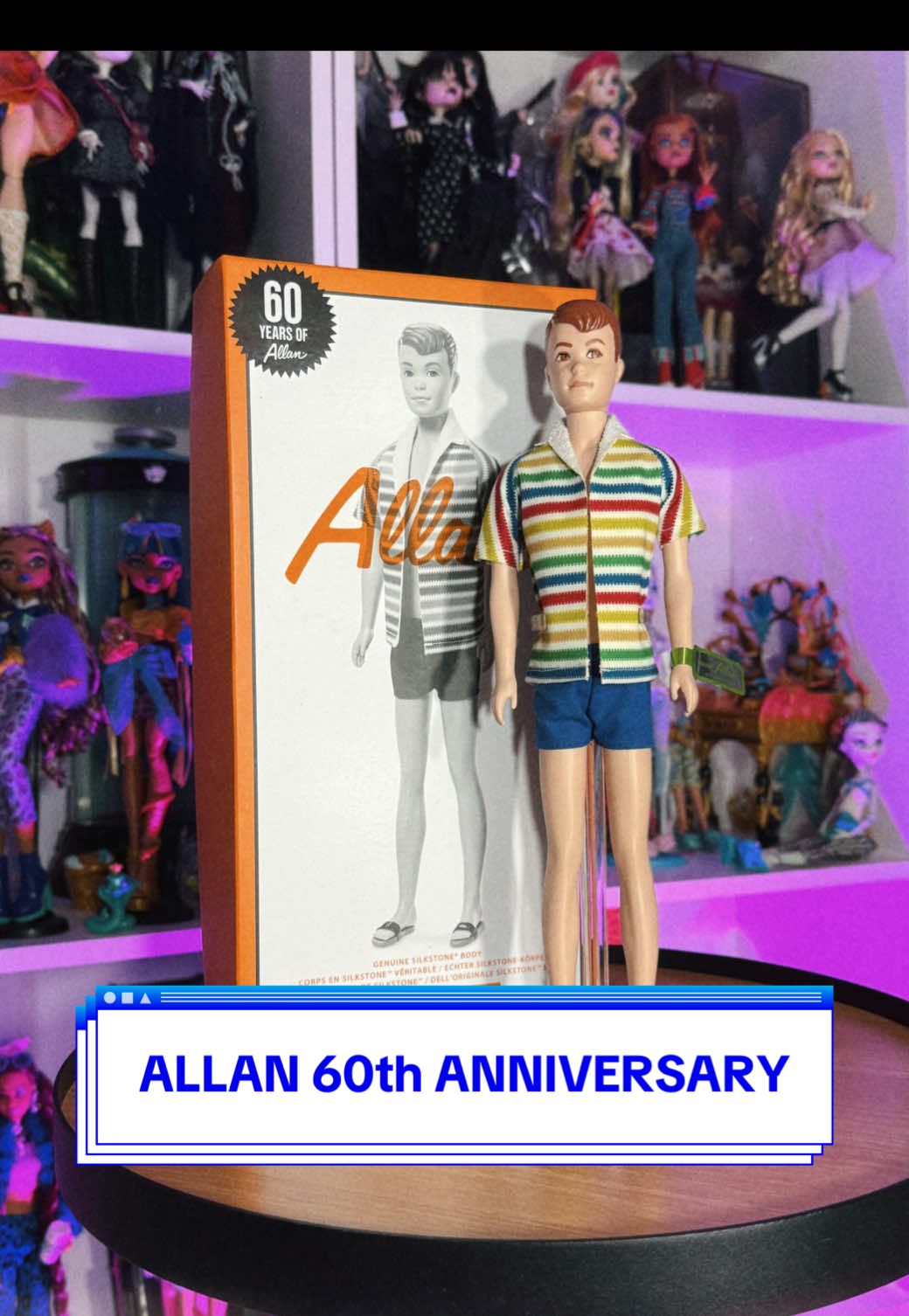 60 years of Allan | Apaixonado por essa reprodução do Allan 🧡🏖️ #allandoll #barbie #doll #allan60thanniversary 