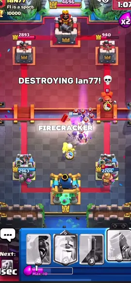 Ian77 got cooked 💀 #ryleycr #clashroyale 