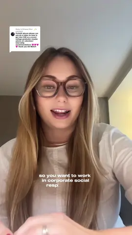 Replying to @Brianna Starr 🌙 how to get started in corporate social responsibility 🌎 everything I wish I knew right out of college! #csr #corporatesocialresponsibility #careertok #jobadvice 
