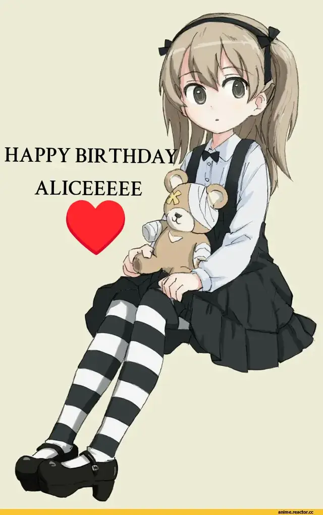 Happy birthday Alice♥🐌 #girlsundpanzer #alice #panzer #birthday #ilove 