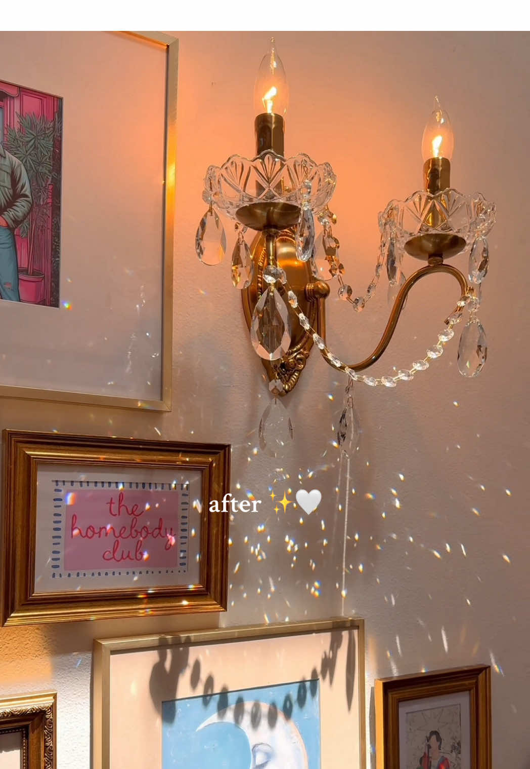 (🔗 in my Amazon s.f.)- just one of many ways I’ve been adding whimsy to my home ✨🕯️🔮🤍🌙  #whimsy #whimsical #homefinds #fypシ 