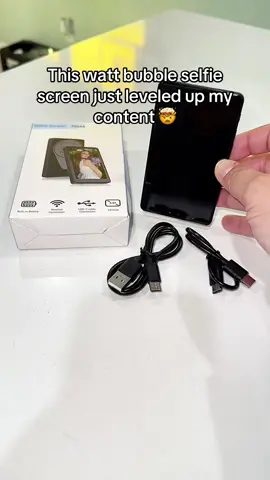 Leveled up my content with this magnetic selfie screen 🤯 #tiktokshopcreatorpicks #magneticselfiescreen #selfiehack #contentcreator #musthaves 