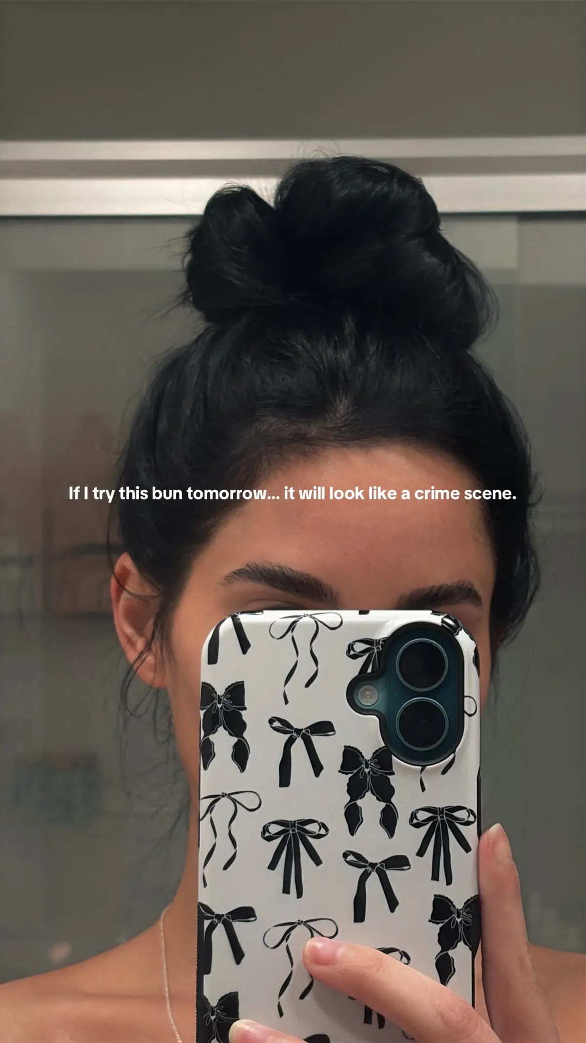 This bun is lying. I could never recreate her again 😢 Catch this look now because it’ll NEVER happen again #iykyk  #girlthings 