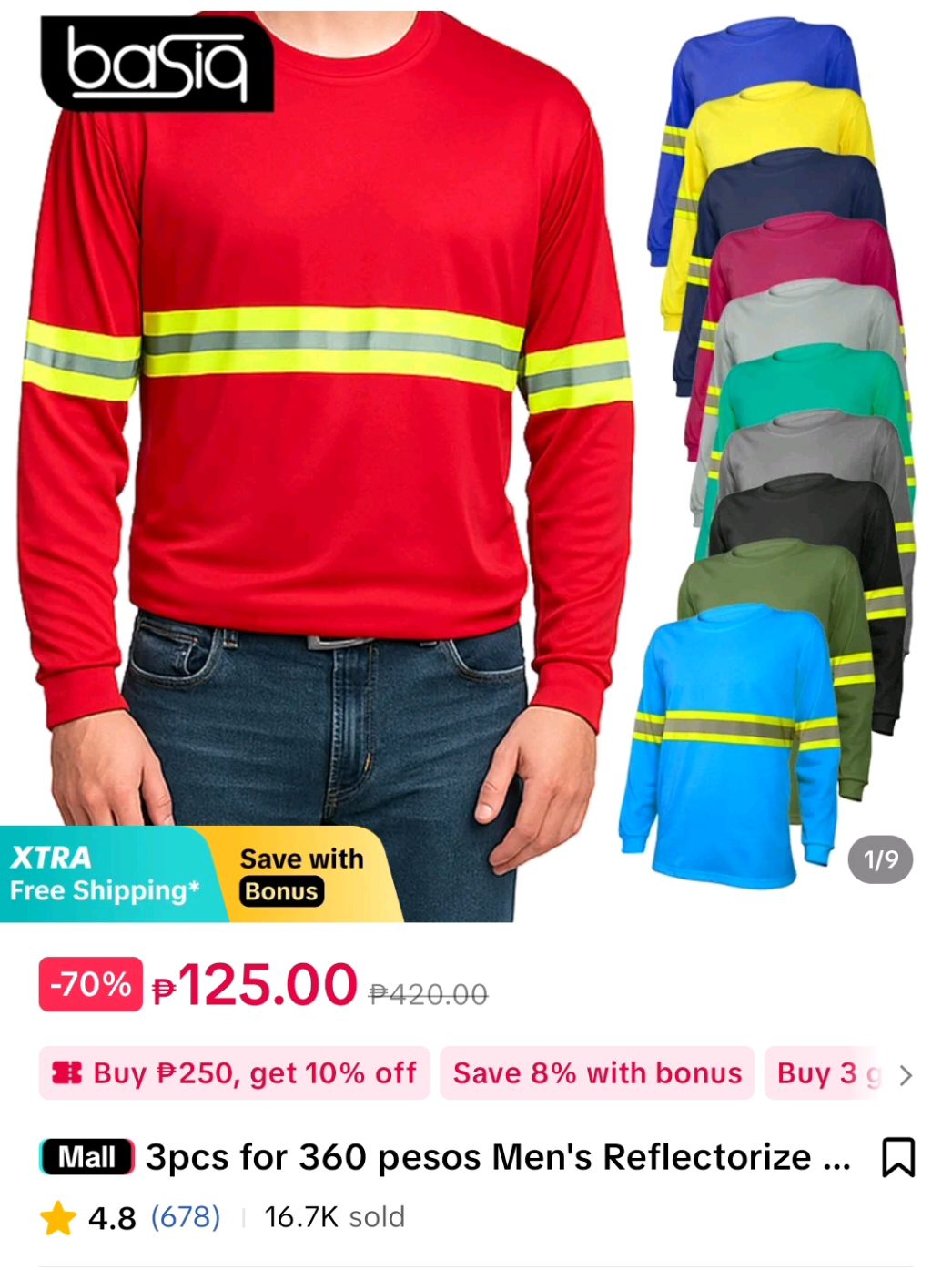 LongSleeve para sa Mga May Work sa Construction tapos may Reflector pa para sa Safety #bisayaaffiliate #tiktokaffiliate #constructionworker #constructionlongsleeve 