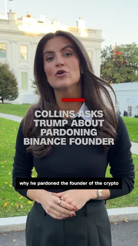 CNN's Kaitlan Collins asks President Donald Trump about his decision to pardon Changpeng Zhao, founder of the crypto exchange Binance, who pleaded guilty to a money laundering charge in 2023. #cnn, #news, #politics