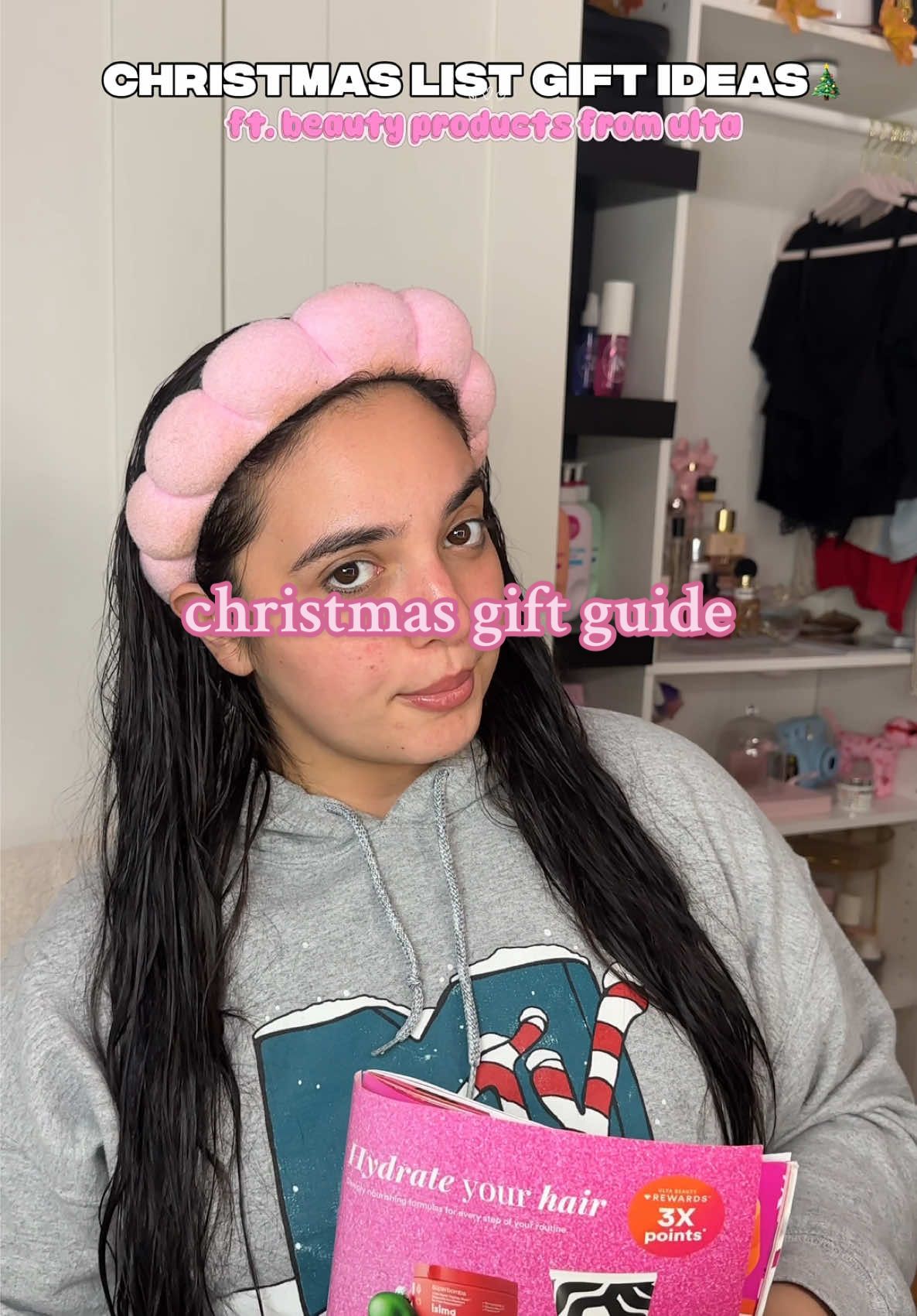 no makeup today😅 @Ulta Beauty @Shark Beauty @Tatcha US @Miu Miu @Carolina Herrera @SAINT LAURENT @Snif @Sol de Janeiro @anua_global @Moroccanoil #christmasgiftideas #christmasgiftguide #ultabeauty #creatorsearchinsights 