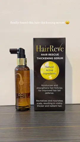 Rescue Your Hair from Fall to Full! Powered with natural active ingredients, this serum deeply nourishes your scalp, strengthens roots, and promotes thicker, healthier hair in just weeks. Your secret weapon against hair fall and breakage! @HairReve #hairreve #hairrescue #hairthickeningserum #hairserum #hairrescueserum 