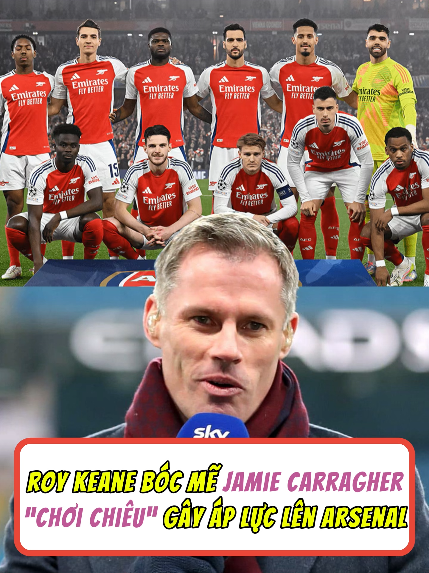 Carragher chơi chiêu gây áp lực lên Arsenal #sancoxanh #RoyKeane #JamieCarragher #liverpool #arsenal #PremierLeague #bongda #tinbongda #FIFA #hotnews
