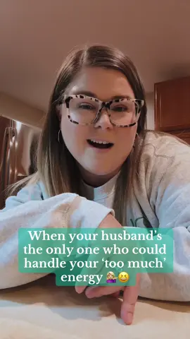 It’s called balance- he’s calm, I’m chaos 🙃