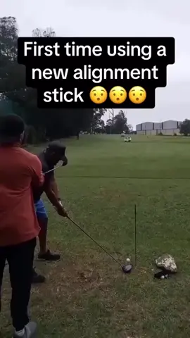 Alignment stick training is going well #golf #golftok #golftiktok #fyp 