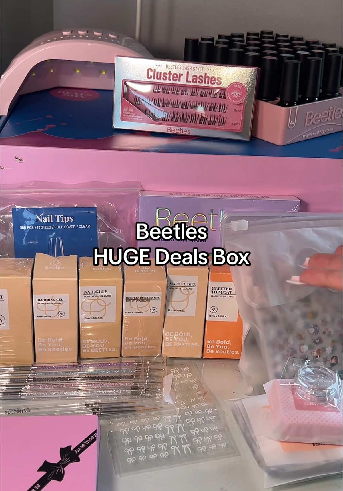 The Wild Gleam Deals Box from @BeetlesNailPicks is FINALLY back in stock! Get it while you can! 🩷💙✨ #nailsathome #diynails #nailinspo #nailart #diynailsathome 
