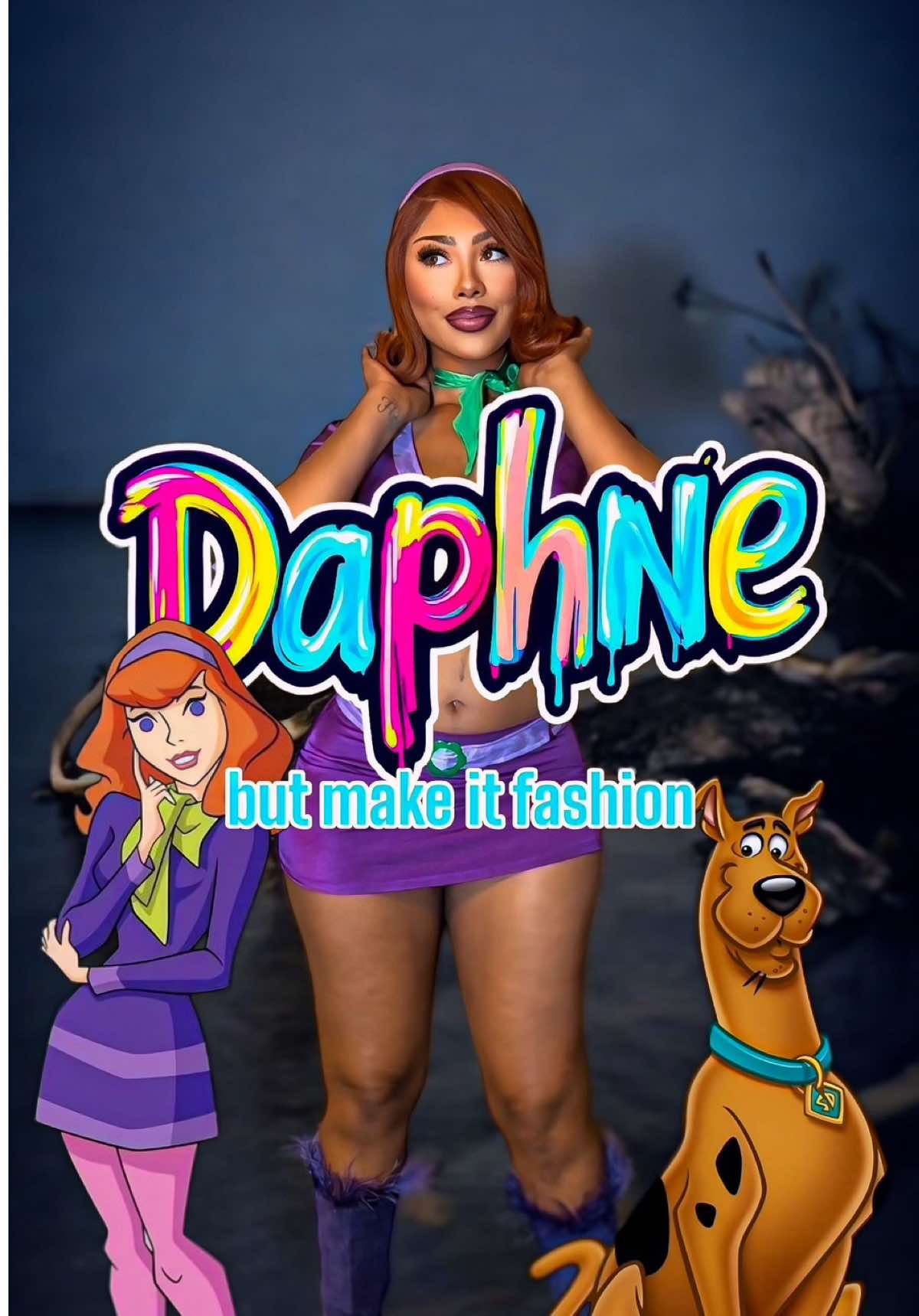 Would you do it for a scooby snack💕  #daphne #daphnecosplay #scoobydoobydoo #halloweencostume #halloweenfashion 
