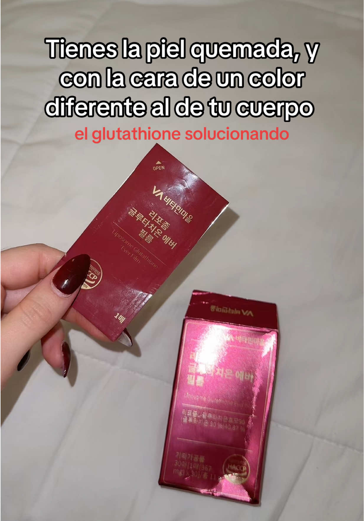una razón más para amar el glutathione 😍 #skincare #skincarecoreano #rutinadeskincare #koreanskincare #glutathione 
