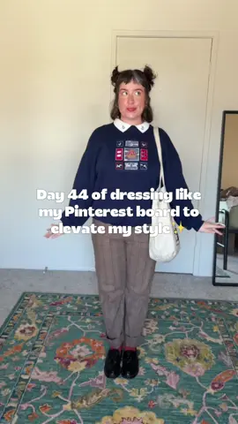 It's givingggg whimsy corporate💅🏼🫡 Can we take a minute for this crewneck though?🥹 #fyp #getdressedwithme #falloutfits #fallfashion #outfitinspo 