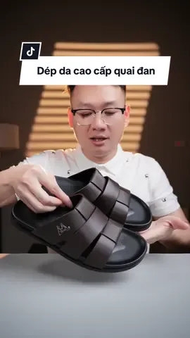 Dép da cao cấp quai đan