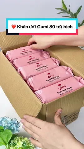 ❤️ Khăn ướt Gumi 80 tờ/ bịch đang có voucher còn hỗ trợ ship về tận nhà quá rẻ #khanuotgumi #cindythuytichcuc 