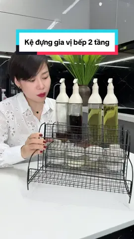 COMBO 2 HOẶC 1 Kệ đựng gia vị bếp 2 tầng bằng thép để bàn - có sơn tĩnh điện chống rỉ - dụng cụ nhà bếp #kehaitang #kenhabep #kegiavi #kenhatam #cindythuyttichcuc  