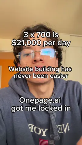 Onepage.ai got me acting up