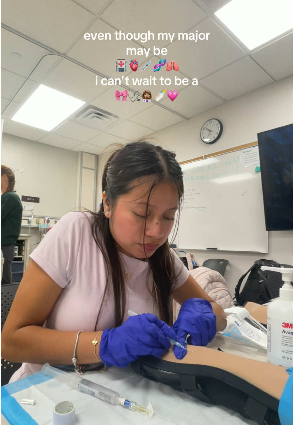 yes nursing isn’t always sunshine and rainbows and i love my clinicals and all the valuable experience im getting!! however, i cant wait to land a cutie nursing job in nicu or picu, that will make me so so happy!! i start pediatric clinicals next semester and im soo excited!! 😝💗🎀 - - -#nursing #nursingschool #nursingstudent #college #clinical #softnursing #nicunurse 