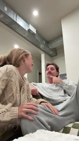 Saw this on TikTok and had to try it with my fiancé 😂😂