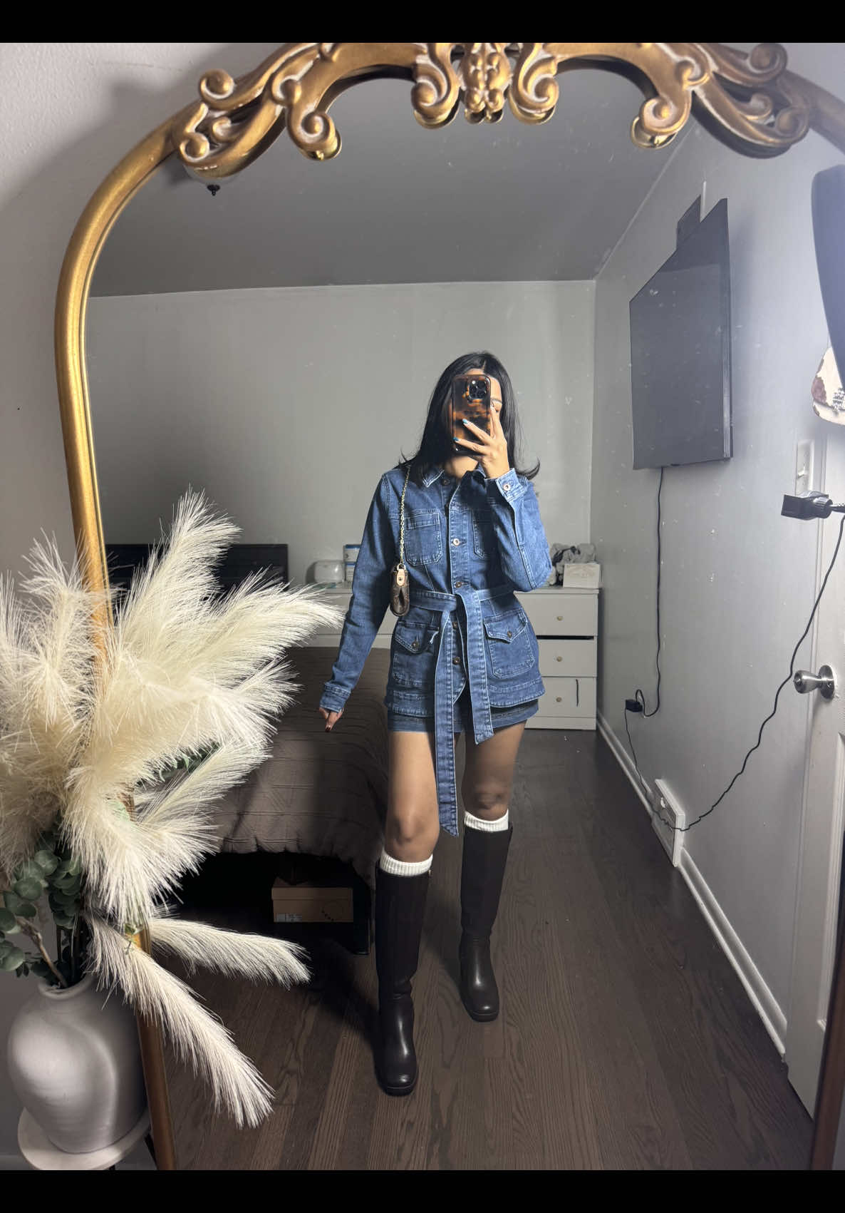 Was rushing a bit but here da cute dinner outfit 🍂 #outfitinspo 