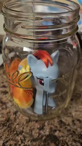 rainbow dash jar! I mean soap dispenser! 🌈 #mlpjar #rainbowdashjar 