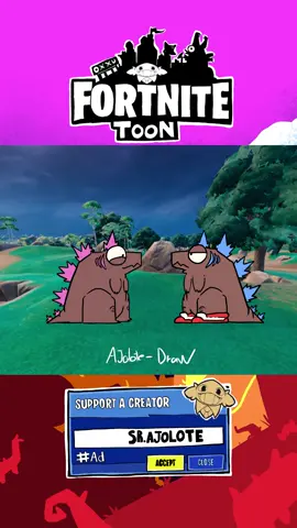 Anita la larvita en FORTNITETOON  #fortnitetoon #fortnite #humor #epicpartner #animation 