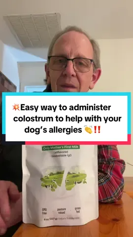 💥Bovine Colostrum is the first milk a cow produces after birth, and can boost your dog’s immunity to common allergens‼️ 👉Dosage: 1/8 tsp per 25 pounds of body weight, twice daily on an empty stomach. Mix with water, bone broth, plain yogurt or plain kefir. It’s best not to add to food‼️ . . ##colostrum##bovinecolostrum##dogswithallergies##itchydog##doghealthtips @@Micro Ingredients