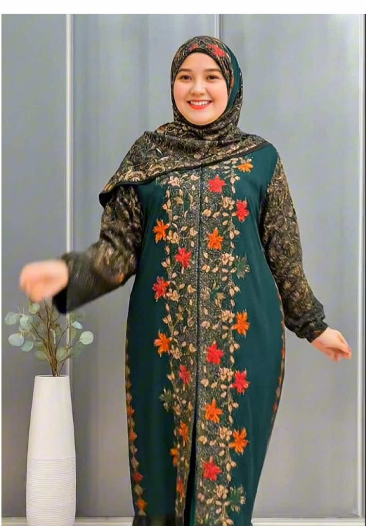 gamis set hijab bahan adem dipakai harga murah sudah gratis ongkir bisa cod gass sebelum kehabisan #gamis #gamiscantik #gamismotif #gamisjumbo 