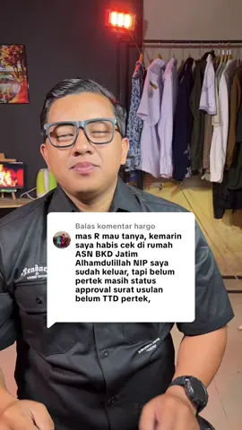 Membalas @hargo NIP sudah keluar tapi status MOLA BKN belum TTD pertek . Bagaimana ? #ASN #pppk 