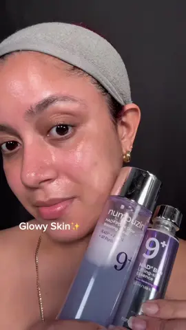My skin’s finally glowing ✨  NAD Toner & Essence with NAD, peptides & salmon PDRN for lifted, glass skin! @numbuzin_global  #nadtoner #nadessence #nad #koreanskincare #numbuzin