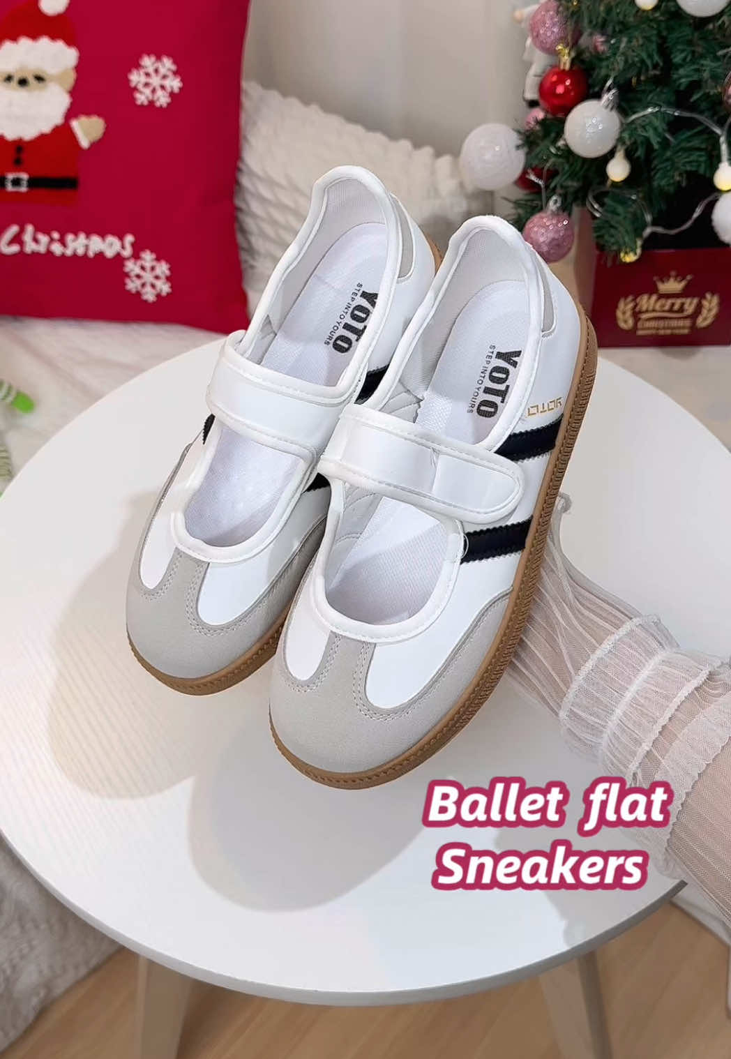 Soft girl energy with a sporty twist 💖👟 #fyp  #TikTokShopFashion #foryou #balletflats #yotoshoes 